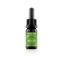 MEDIHEMP Mood Reishi-Extrakt & Hanf, 10ml, braune Flasche mit grassgrünem Etikett