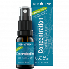 Organic mouth spray Concentration 5% CBG