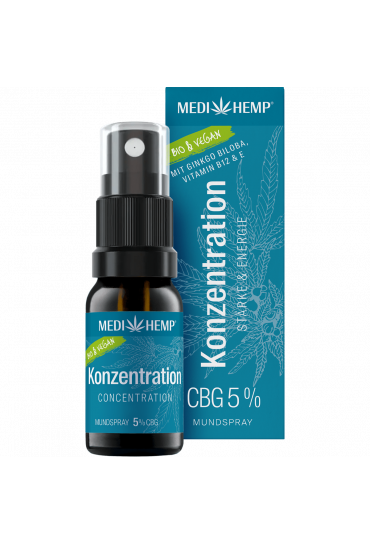 Organic mouth spray Concentration 5% CBG