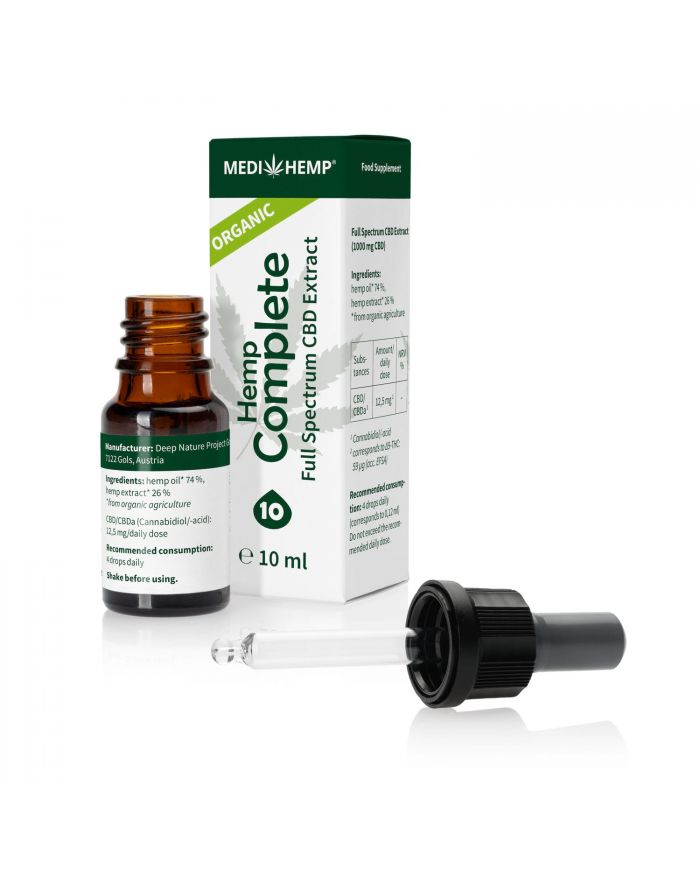 MEDIHEMP Organic Hemp Complete Oils 10% full-spectrum CBD
