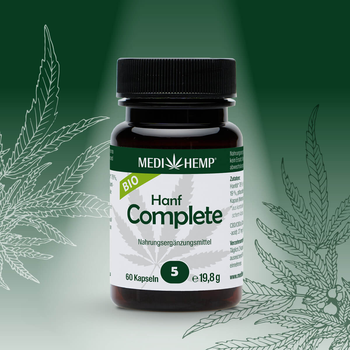 MEDIHEMP Bio Hanf Complete Kapseln 5%